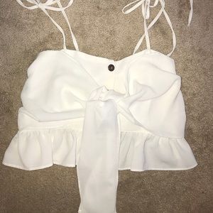 Zara Tie Front Blouse